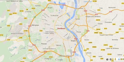 Карта наваколля Бардо Францыя